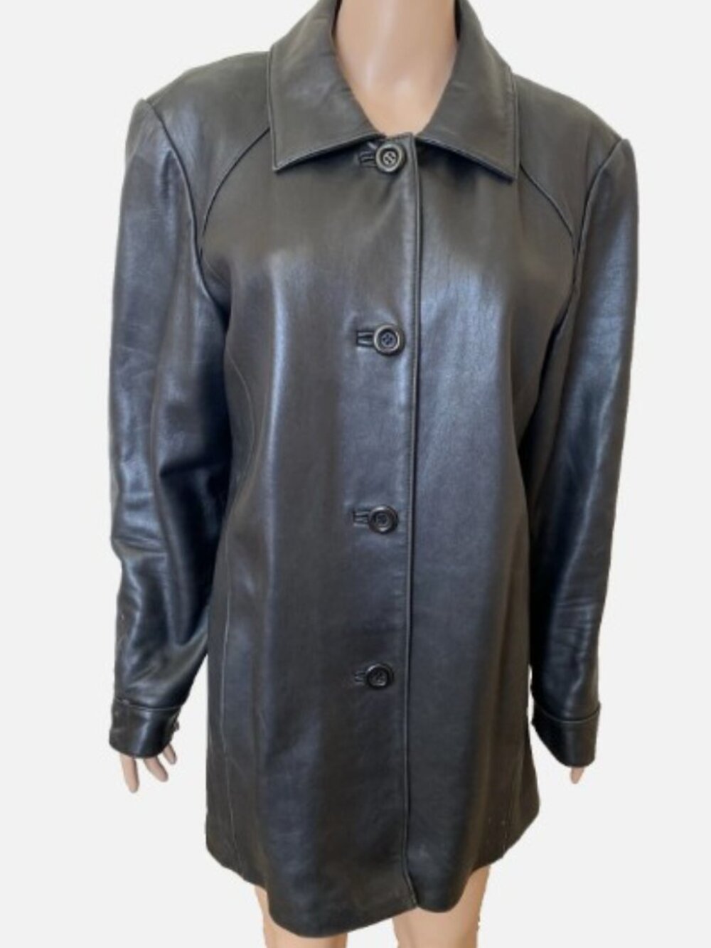 WORTHINGTON Genuine LAMBSKIN LEATHER Jacket Coat XL - Excellent